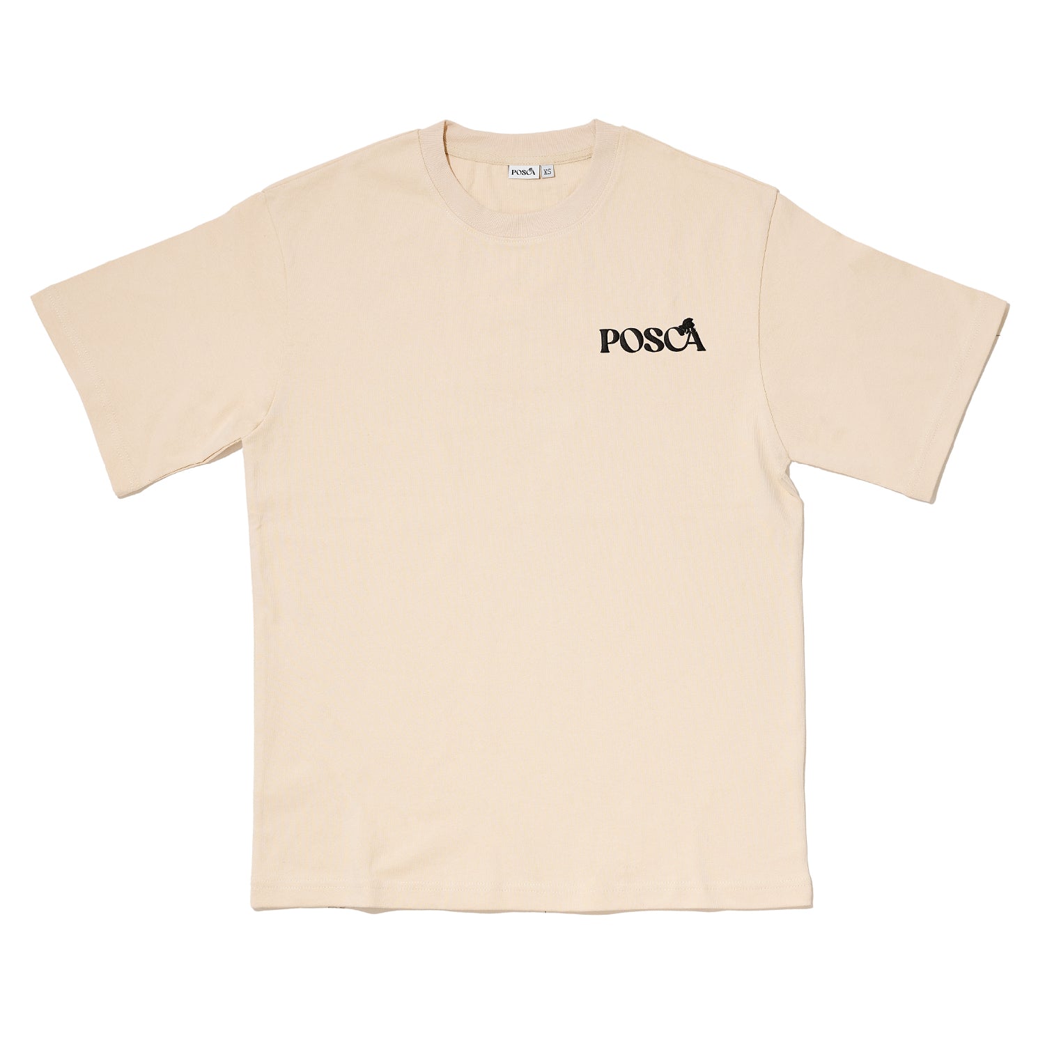 POSCA HEAVYWEIGHT PUFF PRINT TEE TAUPE